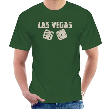 2022 Нова лятна готина тениска Сувенирни зарове в Лас Вегас зарове Lucky тениска Смешна тениска @060524