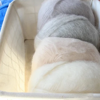 25g Суперфина мохерна прежда Изключително мека топла бебешка вълна плетене на една кука прежда за ръчно плетене пуловер шал шал DIY материал