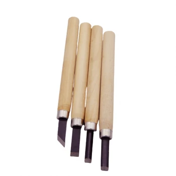 4pcs Професионална манганова стомана дърворезба длето Kni-fe ръчен инструмент комплект за основни подробни дърворезба дърводелци