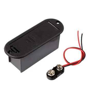 9V калъф за държач на батерията за активен китарен бас пикап