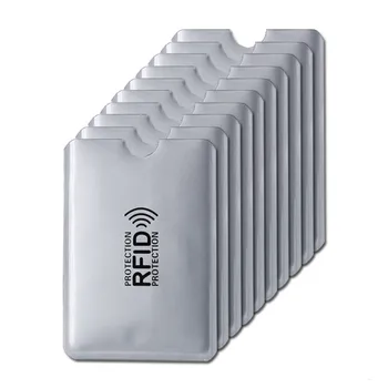 Anti Rfid Блокиране на портфейла Заключване на четец Държач на банкова карта Id Bank Card Case Protection Метален държач за кредитна карта Алуминий