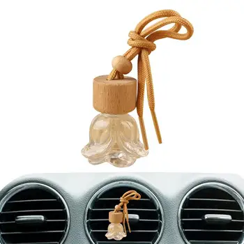 Car парфюм висулка малка кръгла капачка дизайн висулка ароматерапия бутилка украшение лесен за използване етерично масло висулка парфюм флакони