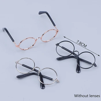 DIY аксесоари за обличане на кукли висококачествени 20 см EXO кукли очила 3 цветна кръгла рамка без обектив очила играчка миниатюрни очила