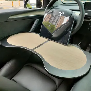 for Tesla Model3 Y Car Table Laptop Holder Board Folding Desk Meal Tray Easels Foldable Trestles Work Bench Plate Portable Mount