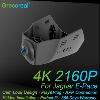 Grecoreal Car Dvr Dash Camera Front Dual Dash Cam 4K Wifi Play Plug за Jaguar E Pace X540 2023 2022 2021 2020 2019 2018 2017