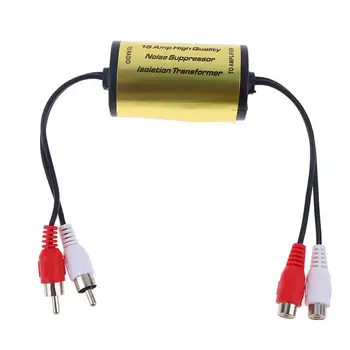 Noise Filter Car Audio Audio Signals Car Noise Filter Audio Hum Eliminator Noise Suppressor Reducer Ground Loop Isolator For Car