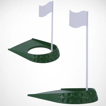 PGM голф дупка чаша с дупка флаг ABS преносим закрит голф поставяне треньор Putter зелена практика Начало двор Помощ за обучение на открито