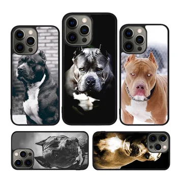 Pitbull куче случай за iPhone 15 SE 2020 XR X XS Макс 6S 7 8 плюс 12 13 мини 11 12 13 14 Pro Макс броня капак