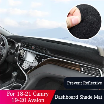 QHCP Car Dashboard Cover Pad Sunshade Dashmat Защитен килим подходящ за Toyota Camry Avalon 2018 2019 2020 Интериорни аксесоари
