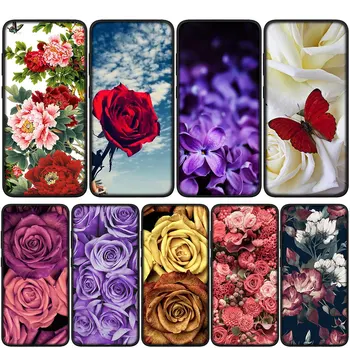 Rose infinity on Purple lavender flower Cover Case for OPPO A94 A95 A93 A92 A72 A52 A96 A12 A15 A16 A17 A55 A56 A53 A54 A76 A32