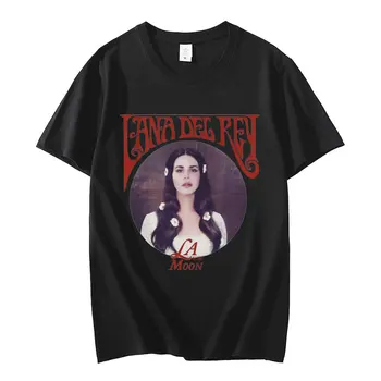 Singer Angelic Lana Del Rey T Shirt Музикален албум Pop Song Fan T Shirts Мъже Жени Мода Естетична тениска Памучни върхове Улично облекло