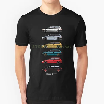 Six Ef Fashion Vintage Tshirt T Shirts 88 89 90 91 1988 1989 1990 1991 Civic Hatch Hatchback Ef Jdm Si Drift Racing Turbo