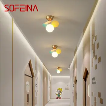 SOFEINA Nordic таван светлина LED макарони модерен вътрешен коридор спалня лампа 110 220 волта тела