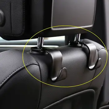Universal Auto Seat Headrest Hook Storage Hanger Car Vehicle Back Seat Organizer Holder Car Interior Accessories 1/2/4Pcs