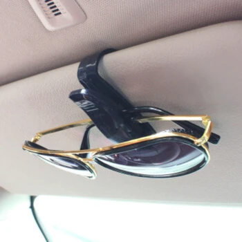 Universal Car Auto Sun Visor Кутия за очила Слънчеви очила Клип карта Притежател на билет Стойка Закопчалка Калъф за писалка Очила Аксесоари за кола