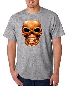 USA Made Bayside тениска Rebel Attitude Goth Skull Death Evil 2 дълги ръкави