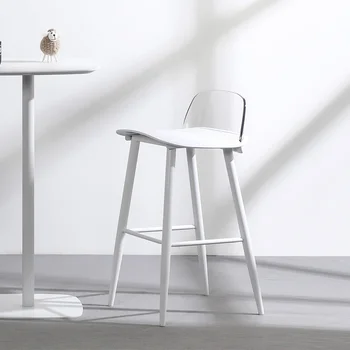 Акрилен брояч бар стол остров скандинавски кафе дизайн стол прост бял прием Bancos De Bar Sandalye Stuhl мебели HD50BY