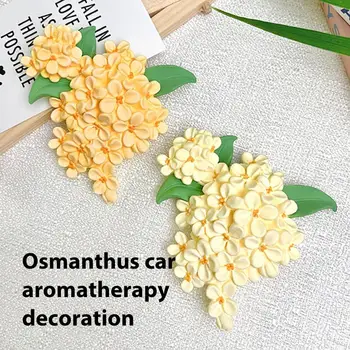 Аромат на цветя Ароматизатор за кола Osmanthus матирано отдушник клип ароматерапия кола интериорни аксесоари с аромат на цветя сладък аромат