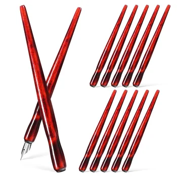 Дървена калиграфия Dip писалка притежателя аниме боя комикс рисунка натопи писалка притежатели комплект писалка дръжка инструменти за рисуване