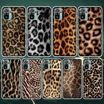 Животински леопард печат мек калъф за телефон за Xiaomi Redmi 10 10A 10C 9 9A 9C 9T 12 12C 8 8A 7 7A 6 6A S2 K20 K40 Pro 10X K30 Coque
