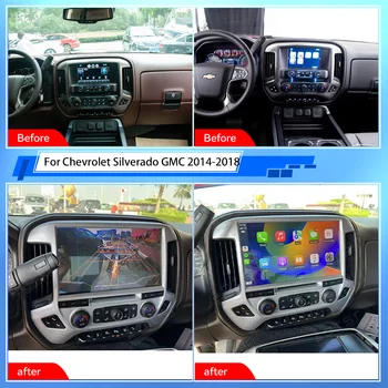 За Chevrolet Silverado GMC 2014-2018 13.3inch Android 11 кола Multimedid плейър Auto Radio GPS навигация Аудио стерео