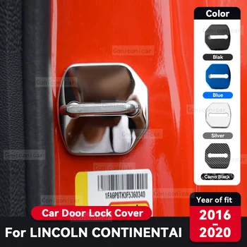 За LINCOLN CONTINENTAI 2016-2020 Капак за защита от заключване на вратата на автомобила Анти ръжда от неръждаема стомана Аксесоари за авто интериорна декорация