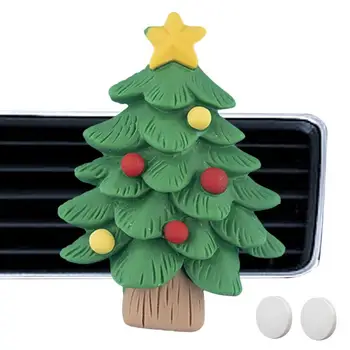 Коледа кола Air Vent Клипове Санта кола ароматизатори аксесоари декорации за момичета автомобилни отдушник клипове аромат дифузьор за