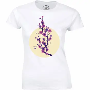 Красив клон на дърво с цветя под слънцето Дамска тениска Gift Tee