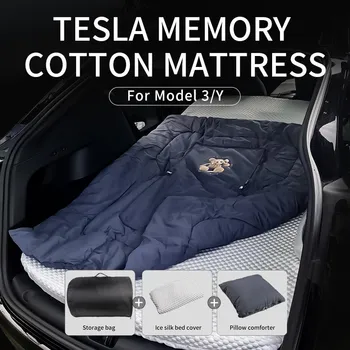 Къмпинг матрак за Tesla Модел Y/3 Мемори пяна матрак чанта за съхранение & лист, предоставен преносим в кола спане