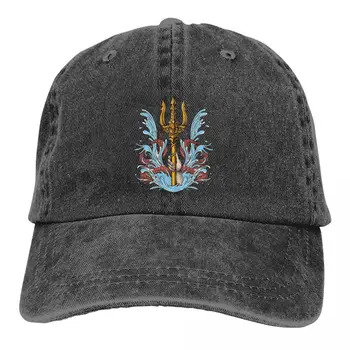 Лятна шапка Козирка за слънце Poseidon Trident Хип-хоп шапки Октопод Каубойска шапка Връхни шапки