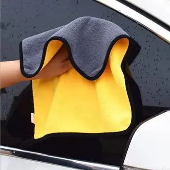Микрофибърна кърпа за почистване Сгъсти мека кърпа за сушене Измиване на тялото на автомобила за SEAT Ibiza Leon Toledo Arosa Arona Alhambra Exeo FR Sup