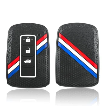 Моден държач за ключ за луксозен автомобил за Toyota 2012 2013 Camry RAV4 Corolla 2014 2015 3 бутона Smart Remote Fob Cover Keychain
