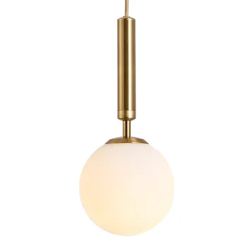 Модерен прост скандинавски стил стъклена топка стена лампа творчески ресторант бар полилей майстор спалня декор таван осветителни тела
