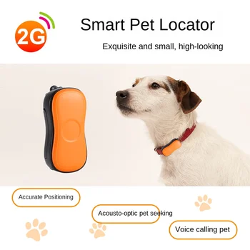 Нов GPS+BD локатор за домашни любимци Интелигентен GPS нашийник за котки и кучета Водоустойчив и анти-изгубен пръстен