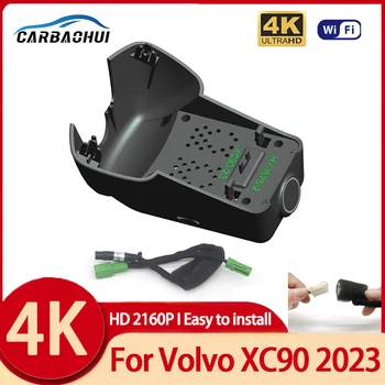 Нов продукт! Включете и играйте скрит автомобил DVR WiFi видео рекордер UHD 4K Dash камера камера за Volvo XC90 2023 Dashcam аксесоари за кола