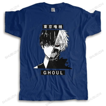 Новост Ken Kaneki Anteiku кафе тениска мъже къс ръкав памучна тениска печат Токио Ghoul Harajuku аниме Tee модна тениска