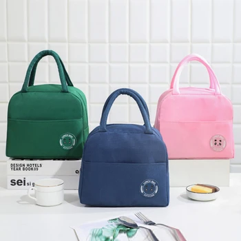 Обяд голяма пазарска чанта Bento торбичка преносим Bento чанта за съхранение изолация лайнер храна чанта платно обяд чанта Bento чанта за офис училище