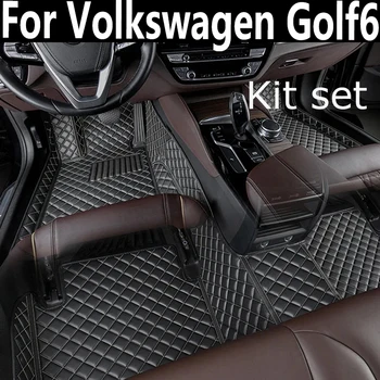 Подложка за кола за VW Volkswagen Golf6 Golf 6 Mk6 5K 2009 ~ 2013 Анти-мръсотия подложка етаж килими килими мат аксесоари за кола Vento вариант