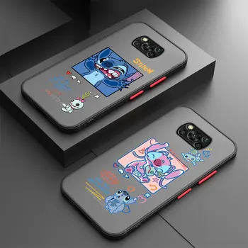 Покрийте Disney Stitch Case за Xiaomi Poco X3 Pro X4 Pro X4 GT M3 X3 NFC F3 C40 C50 C51 M5 M5s X5 Pro Clear Hard PC Shockproof
