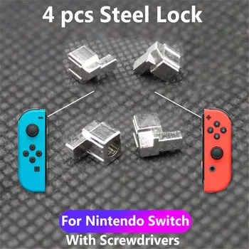 Резервни метални заключващи катарами за Nintendo Switch JoyCon Ремонт на части с отвертки Комплект инструменти
