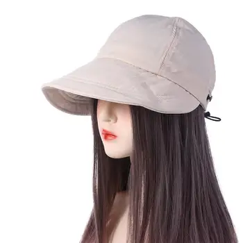 Ретро памук Рибарска шапка Слънцезащитна шапка Шапка за слънце Шапка на открито Peaked Бейзболна шапка Корейски стил капачка Шапка за козирки Snapback