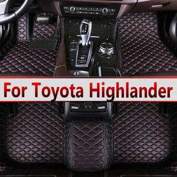 Стелки за кола за Toyota Highlander (хибрид/бензин)7 места 2022 2023 Авто подложки за крака Авто килим покритие интериорни аксесоари